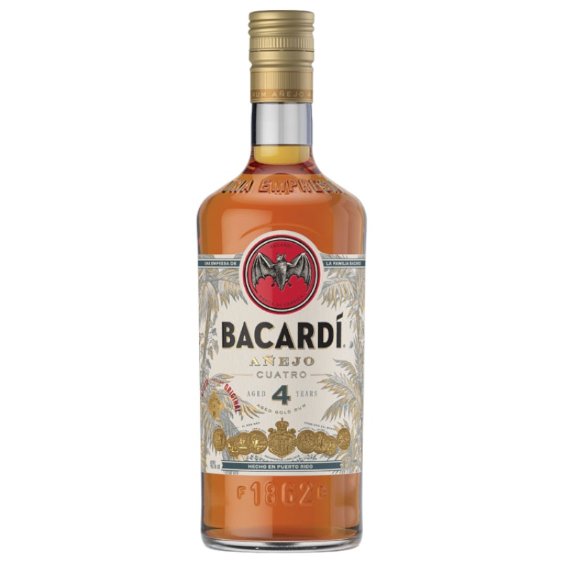 Bacardi Anejo Cuatro Gold Rum