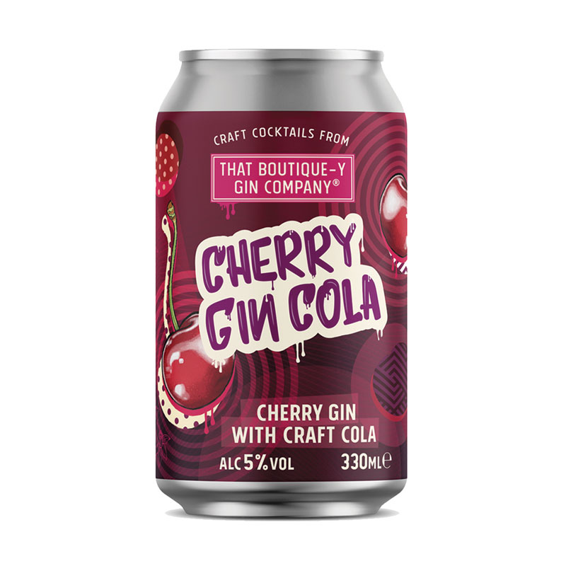 CANS BOUTIQUE-Y CHERRY GIN COLA 12 X 330ML