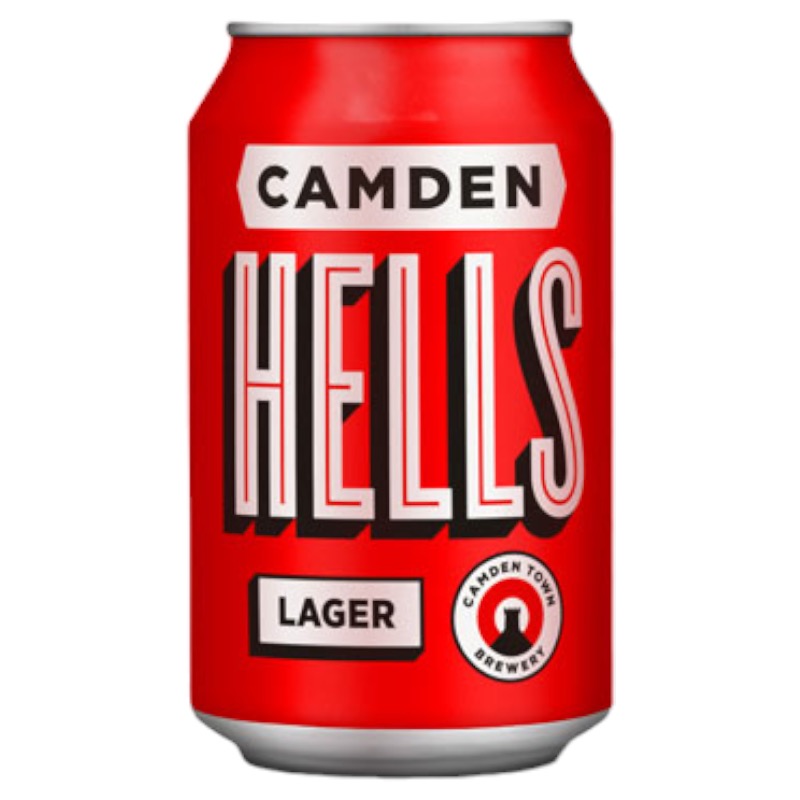CANS CAMDEN HELLS LAGER 24 X 330ML 4.6%