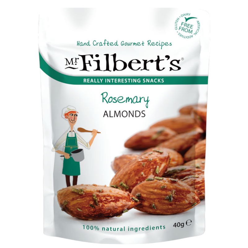 Mr Filberts Rosemary Almonds 20 x 40g