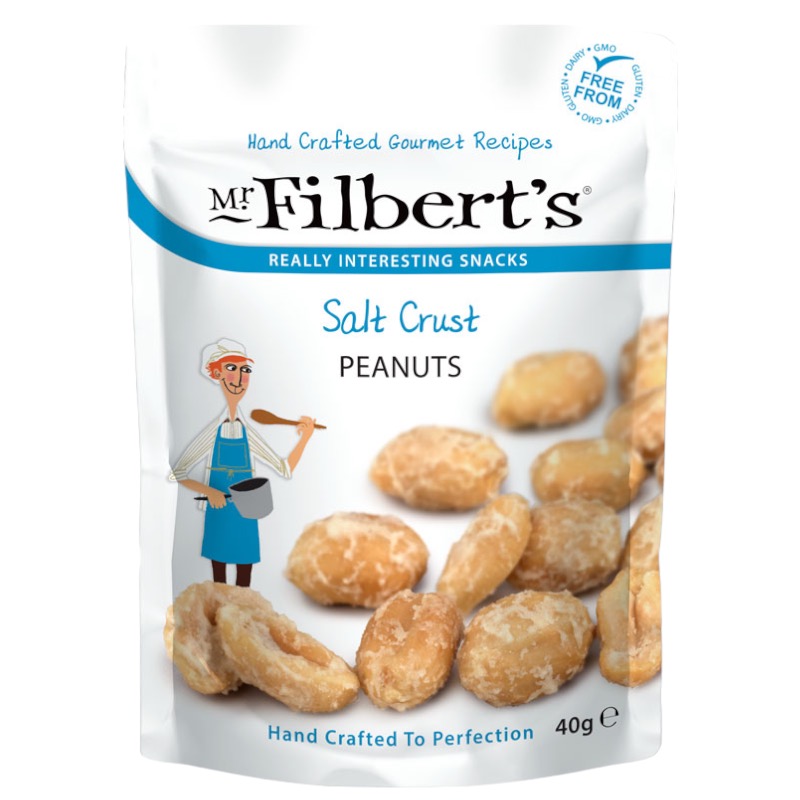 Mr Filberts Salt Crush Peanuts 20 x 40g