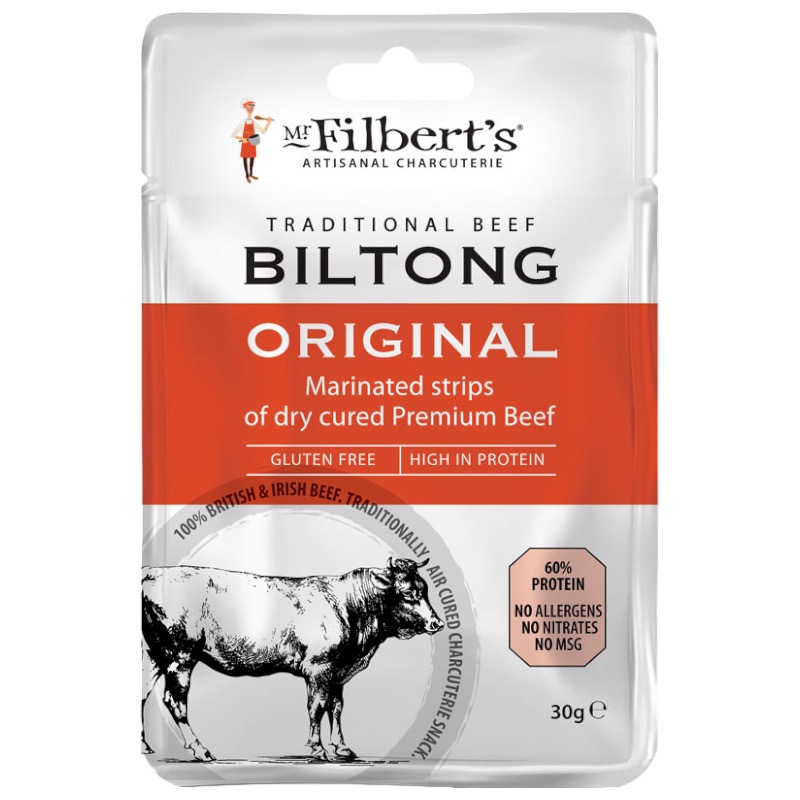 Mr Filberts Original Beef Biltong 20 x 30g