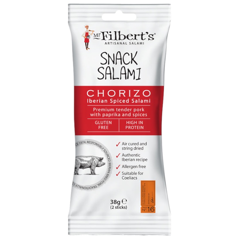 Mr Filberts Pork Salami Chorizo15 x 38g