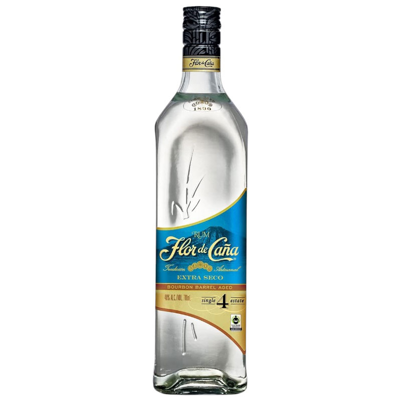 Flor De Cana 4YO Extra Dry White Rum 70cl