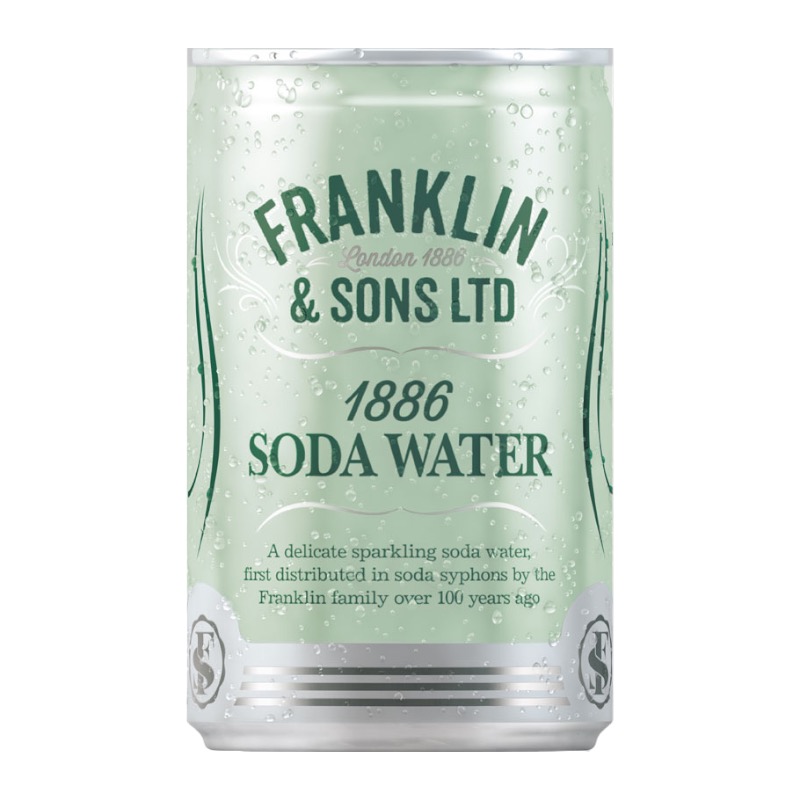 CAN FRANKLIN SODA WATER 24 X150ML