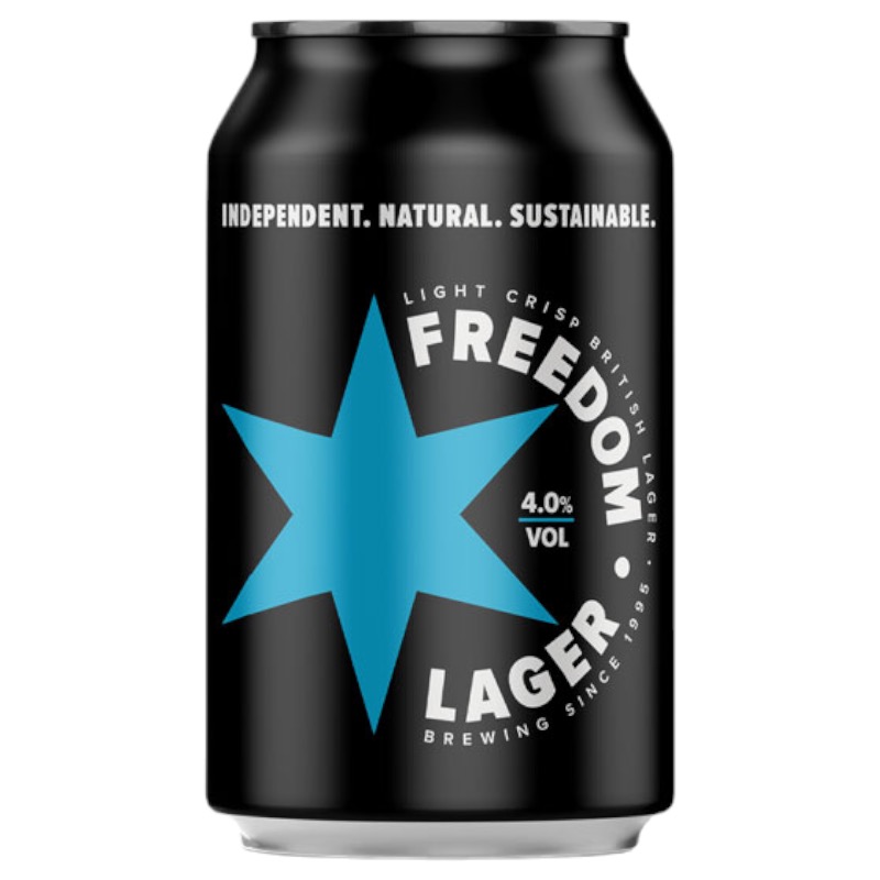 CANS FREEDOM LAGER 24 X 330ML 4.0%