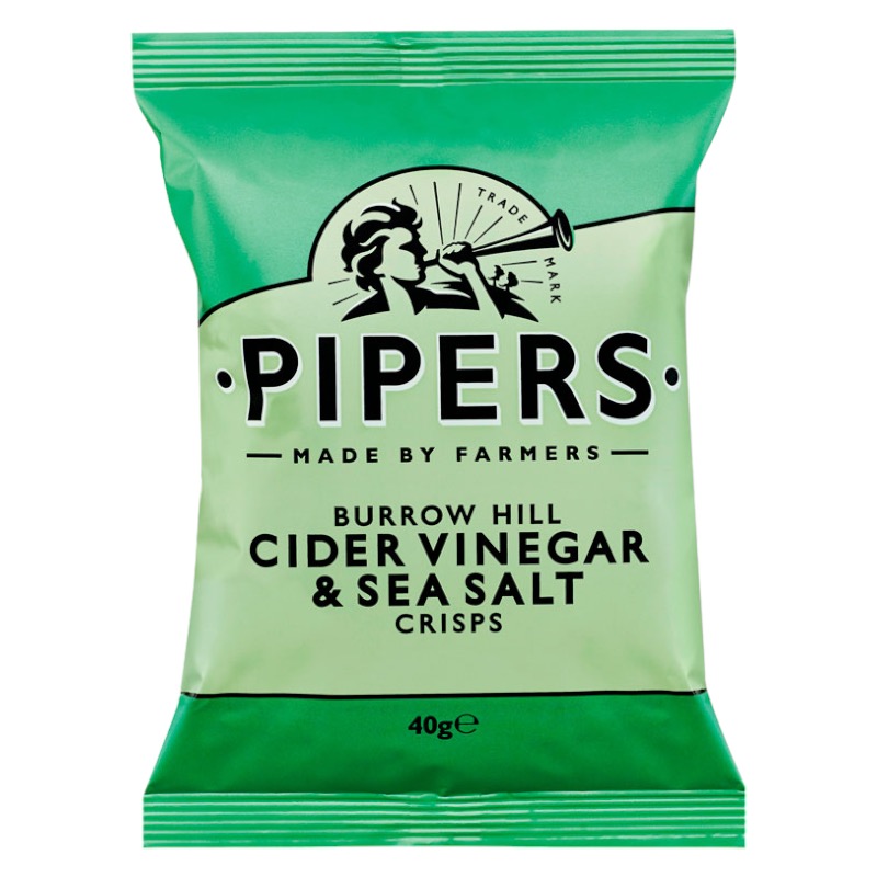 PIPERS CIDER VINEGAR and SEA SALT 24 X 40G
