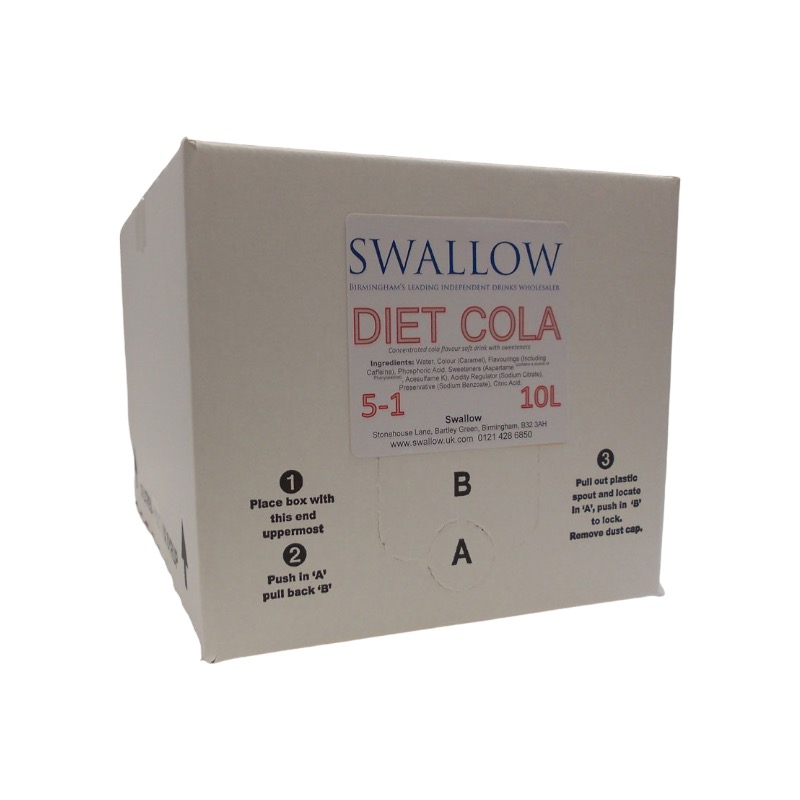 SWALLOW POSTMIX DIET COLA 5:1 10L BIB