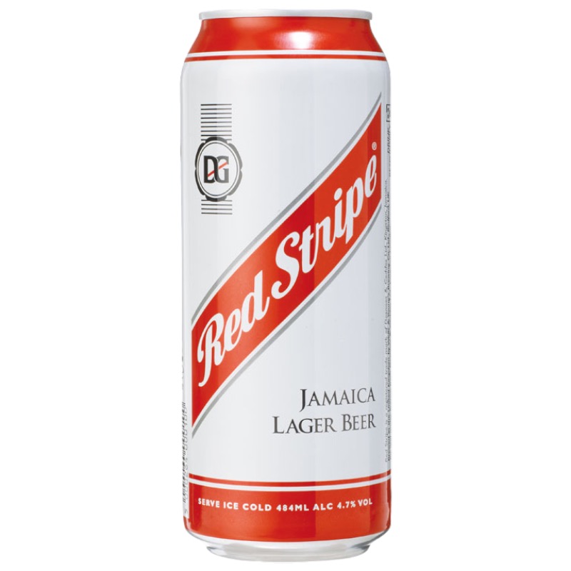 Red Stripe Can
