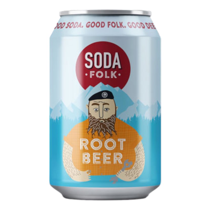 Soda Folk Root Beer Can